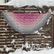 Chusta półokrągła z wełną merynosa 